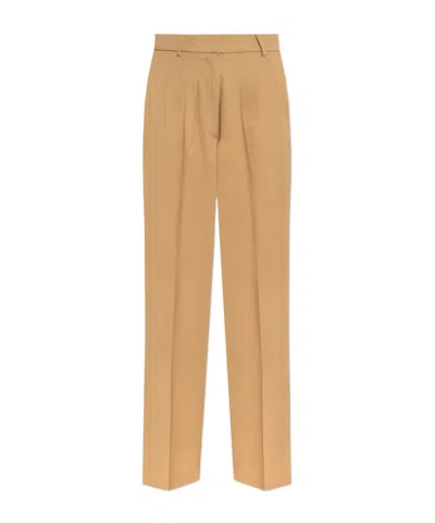 Forte Forte Belt-loop Casual Pants In Beige