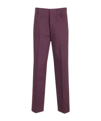 Forte Forte Belt-loop Casual Pants In Purple
