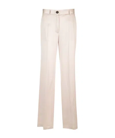 Forte Forte Belt-loop Casual Pants In White