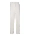 Forte Forte Soft Cut Trousers With Pleats In White