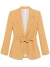Forte Forte Belted Blazer In Yellow