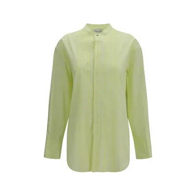 Forte Forte Bicolor Cotton Blouse In Yellow