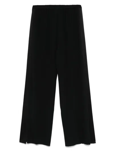Forte Forte Satin Smoking Trousers In Black
