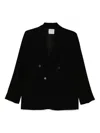 Forte Forte Black Double-breasted Blazer  In Black
