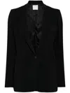 Forte Forte Tailored Single-breasted Blazer In Black
