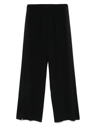 Forte Forte Black Matte Anvers Satin Pants