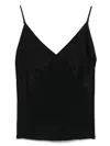 Forte Forte Satin Top In Black