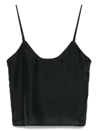 Forte Forte Black Silk Top