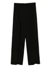 Forte Forte Black Tailored Trousers  In Black