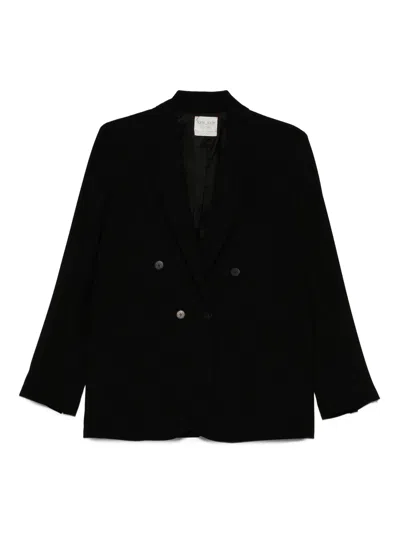 Forte Forte Black Wool Viscose Regular Jacket In Multi