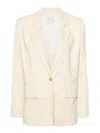 Forte Forte Notched-lapels Single-breasted Blazer In White