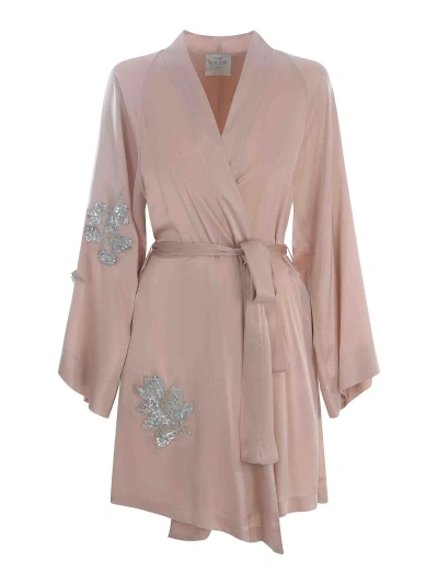 Forte Forte Satin Kimono In Light Pink