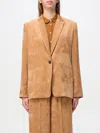 Forte Forte Long-sleeved Suit Jacket In Braun