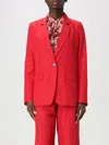 Forte Forte Single-breasted Blazer Jacket In Red