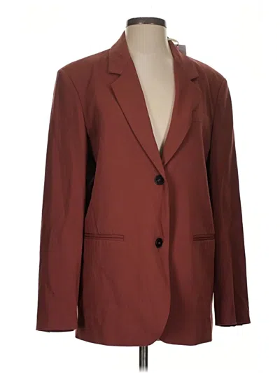 Pre-owned Forte Forte Blazer Jacket In Burgundy