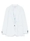 Forte Forte Women Single-breasted Blazer Jacket In Light Blue