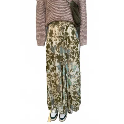 Forte Forte Bloom Mist Skirt In Garden In Green