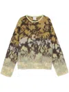 Forte Forte Bloom Mist-jacquard Sweater In Multicolour