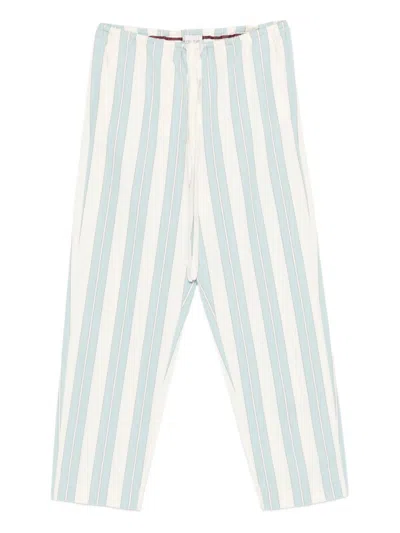 Forte Forte Striped Drawstring Trousers In Multi
