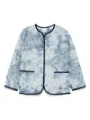 Forte Forte Floral Pattern Cotton Jacket Featuring Pockets In Multi