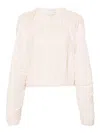 Forte Forte Forte_forte Crepe Long-sleeves Blouse In Blanco