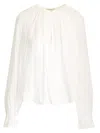 Forte Forte Bohemian Cotton And Silk Shirt In White