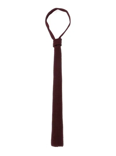 Forte Forte Bordeaux Knit Tie In Viscose Woman In Burgundy