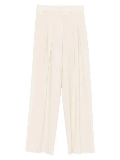Forte Forte Borotalco Wool Viscose Sartorial Pants In Neutral