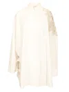 Forte Forte Botanical Flower Embroidery Popline Over Shirt
