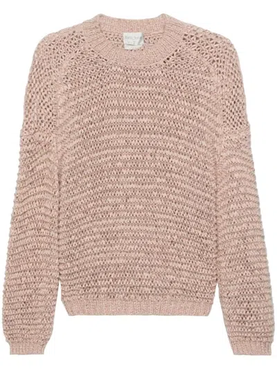 FORTE FORTE BOUCLÉ CREWNECK SWEATER