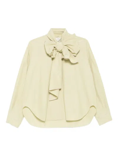 Forte Forte Bow-detailed Shirt In Green