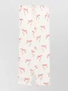 Forte Forte Bow Pattern Drawstring Trousers Slip Pockets In Neutral