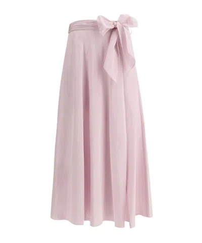 FORTE FORTE WRAP MIDI SKIRT
