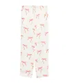 Forte Forte Bow Pattern Drawstring Trousers Slip Pockets In Neutral