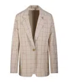 Forte Forte Checked Blazer In Neutral