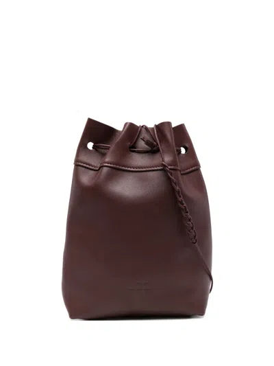 Forte Forte Braided-drawstring Crossbody Bag In Pink