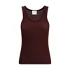 Forte Forte Halter-neck Tank Top In Wool Jersey In Brown