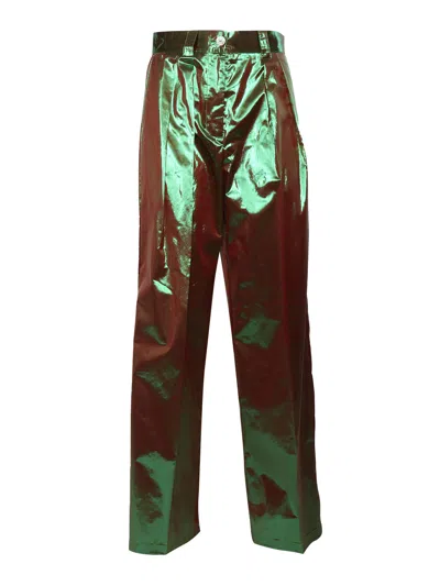 Forte Forte Brown Metallic Effect Trousers