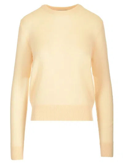 Forte Forte Brushed Knit Sweater In Yellow