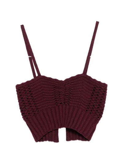Forte Forte Button Bordeaux Top In Brown