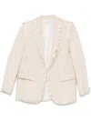Forte Forte Button-embellished Blazer In Neutrals