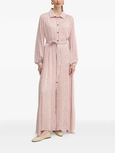 Forte Forte Button-fastening Dress In Pink