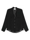 Forte Forte Button-fastening Pocket Shirt In Black