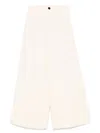 Forte Forte High-waisted Cropped Wide-leg Trousers In Nude