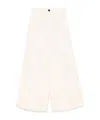 Forte Forte High-waisted Cropped Wide-leg Trousers In Pink
