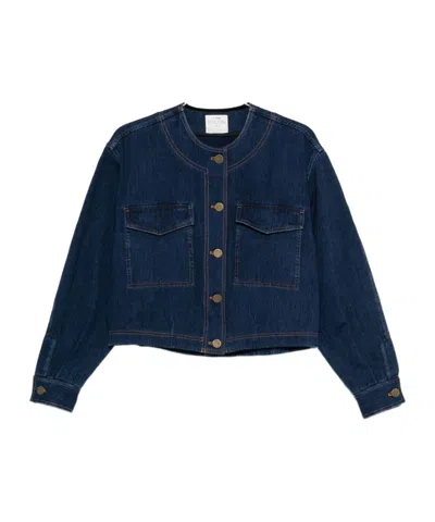 FORTE FORTE BUTTON-FRONT PATCH-POCKET JACKET