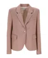 Forte Forte Button Single-breasted Blazer In Pink