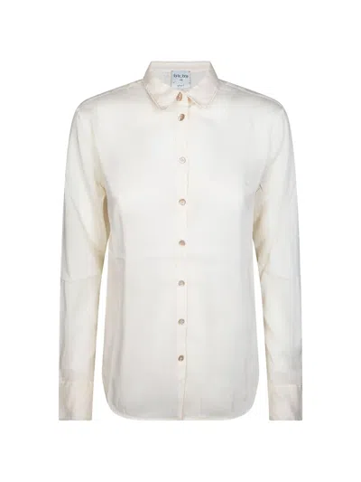 Forte Forte Button-down Long-sleeve Cotton Shirt In White