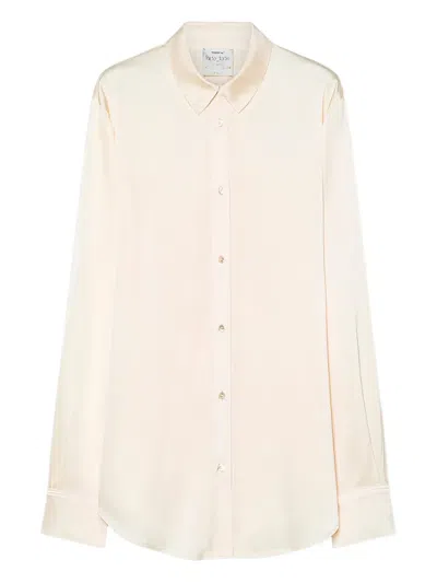 Forte Forte Buttoned Collared Shirt In Neutral