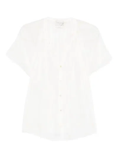 Forte Forte Buttoned Floral Shirt In White